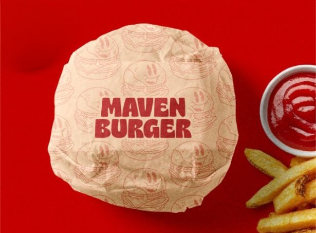 Maven Burger Branding